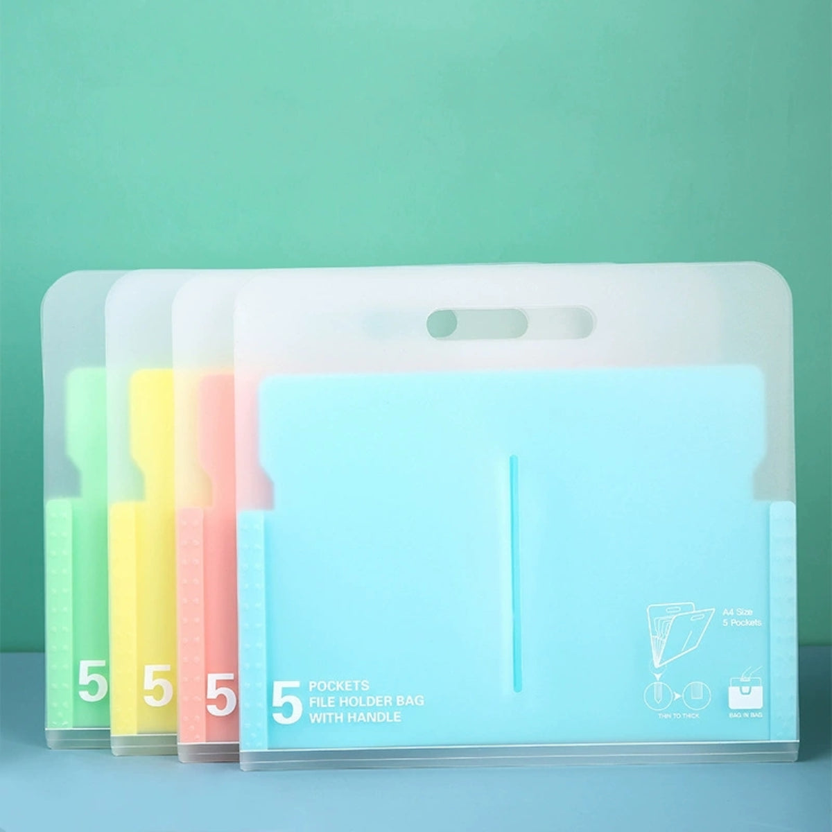 HUPSTL196 Folder Accordion File Organizer With Handle