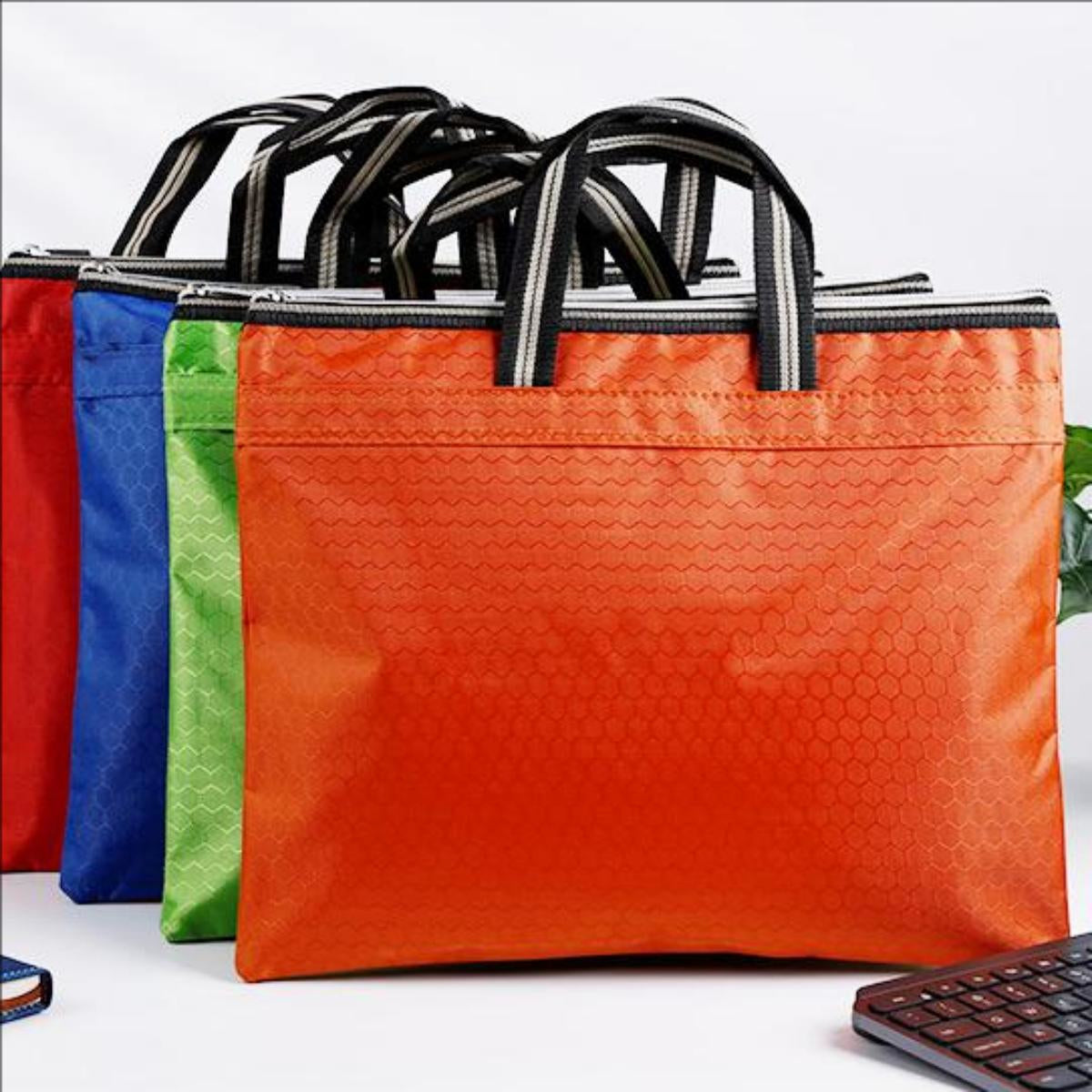 HUPSTL197 Portable Canvas File Bag Business Briefcase