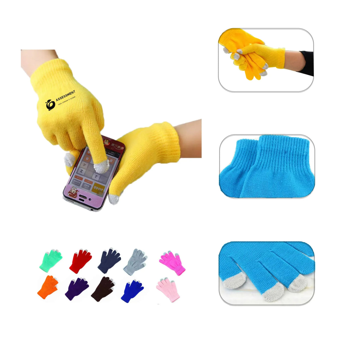 HUPSTL200 Knitting Touch Screeng Gloves