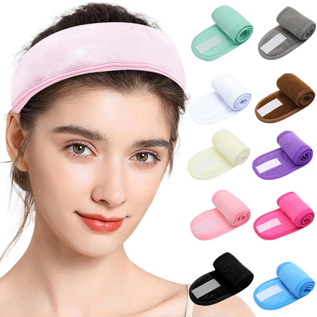 HUPSTL204 Embroidered Spa Beauty Hair Band