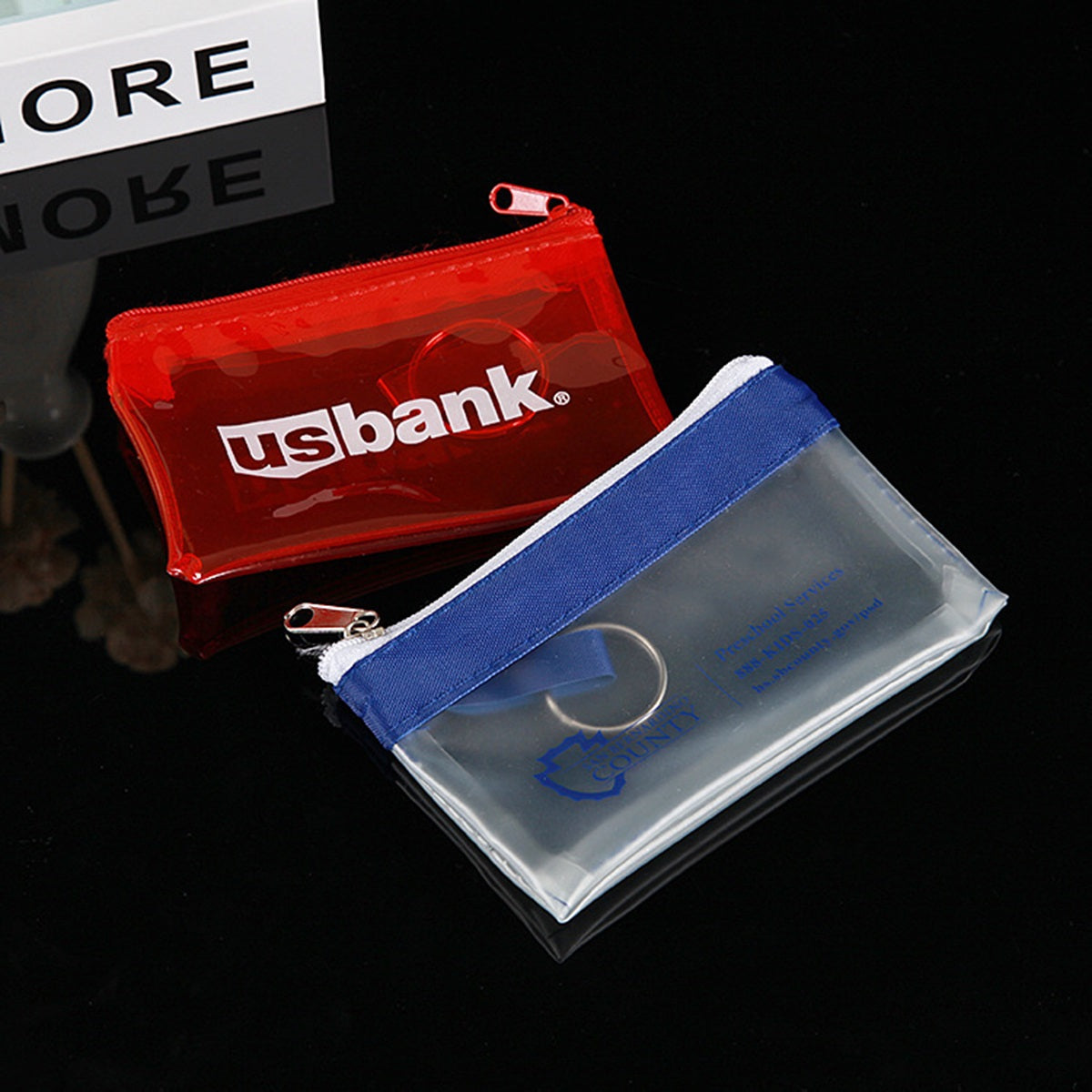 HUPSTL205 Mini Zippered PVC Pouch