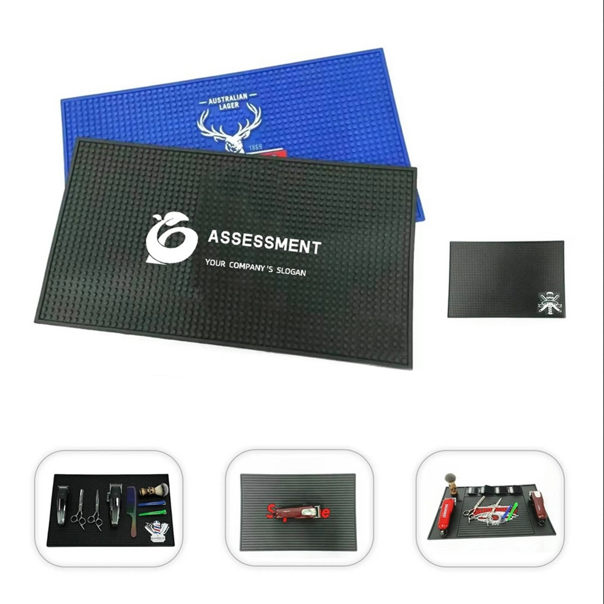 HUPSTL206 Customized Rectangle PVC Bar Mat
