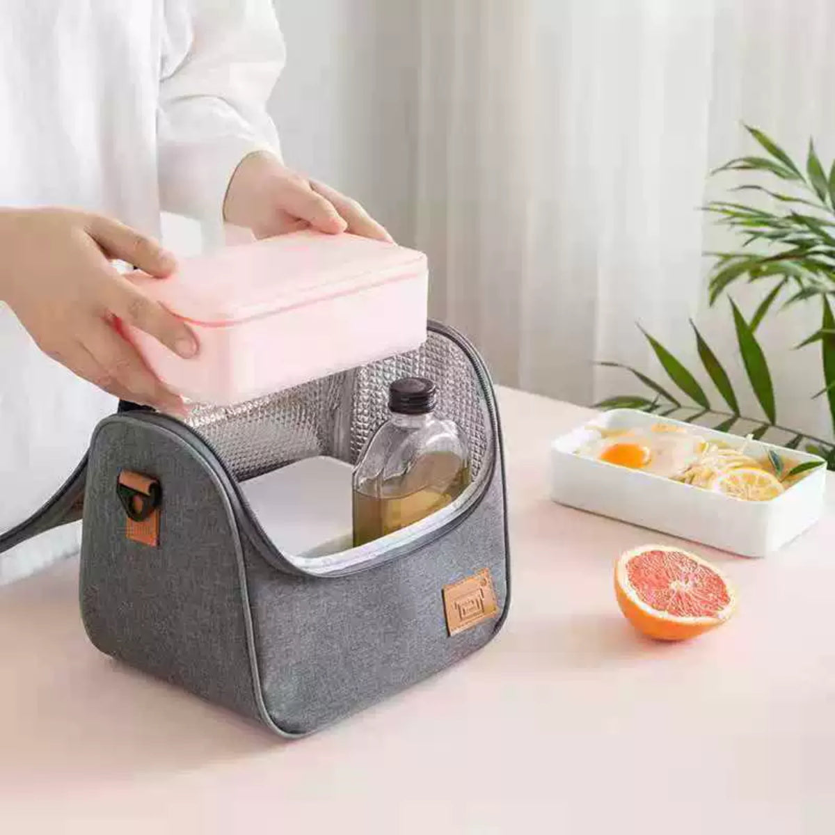 HUPSTL221 Oxford Cloth Bento Insulated Lunch Bag