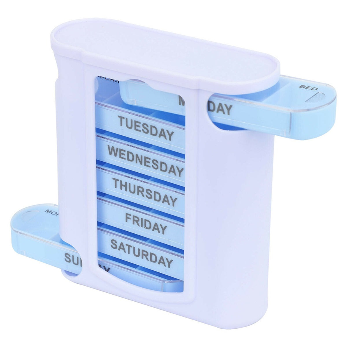 HUPSTL244 Pill Box Portable Tablets Medicine Dispenser