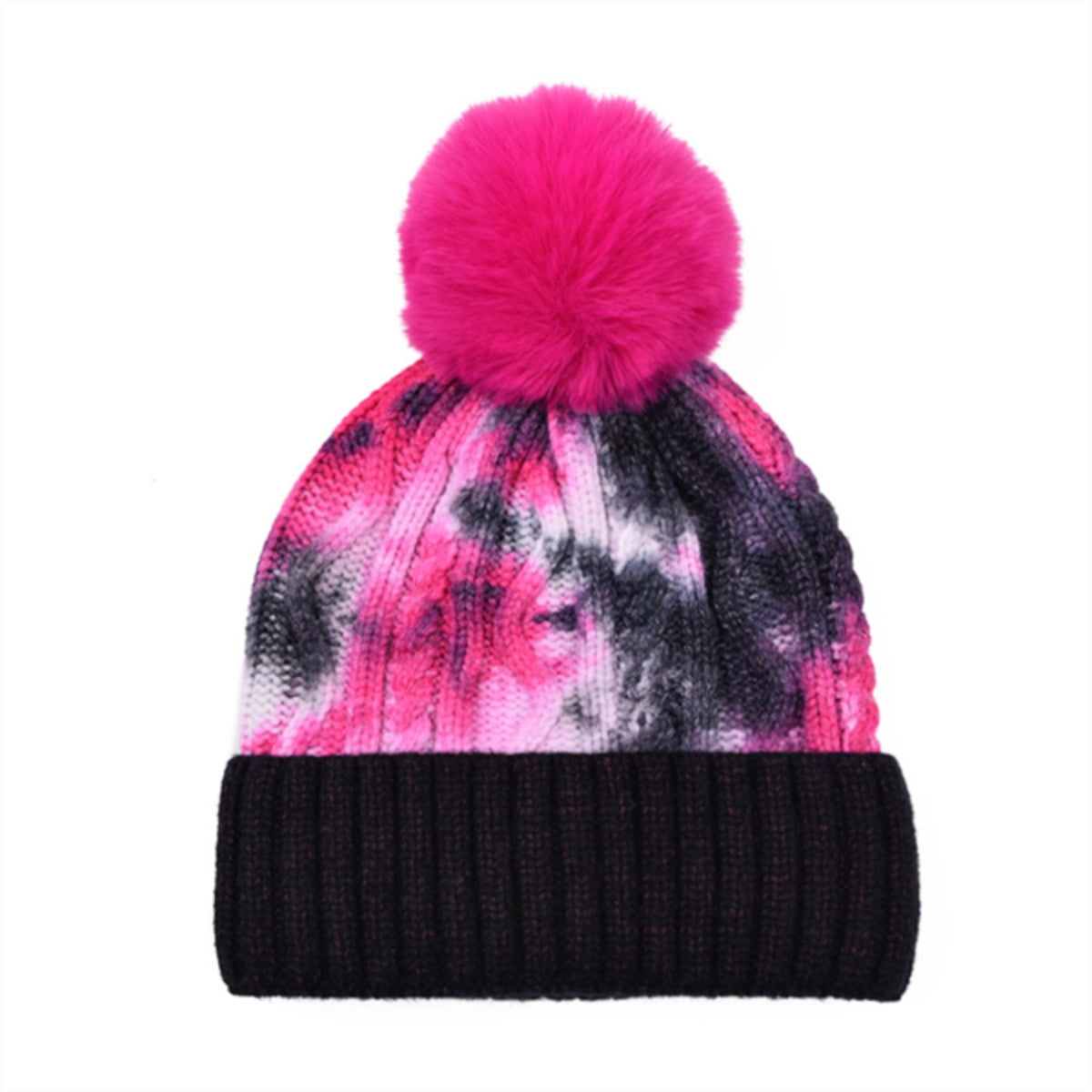 HUPSTL254 Tie Dye Beanie Soft Winter Knit Hat