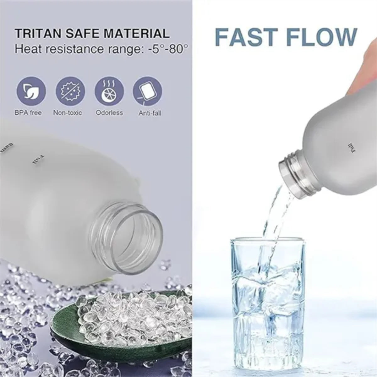HUPSTL259 32Oz Time Marked Tritan Water Bottle