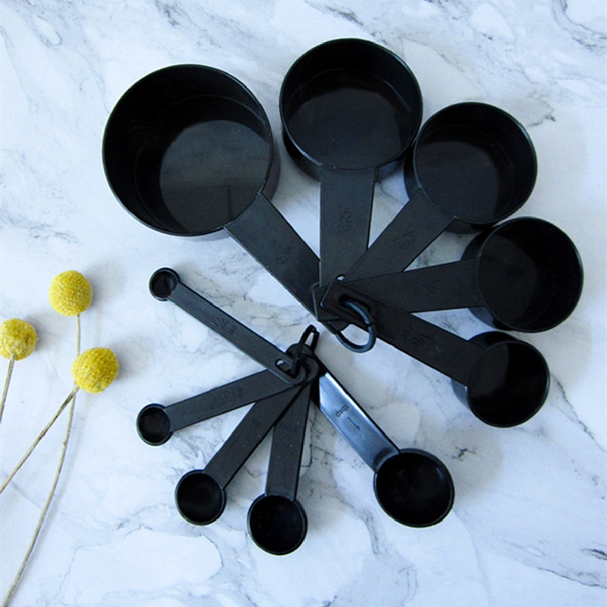 HUPSTL275 10-Piece Measuring Cups Spoons Set Kitchen Tools