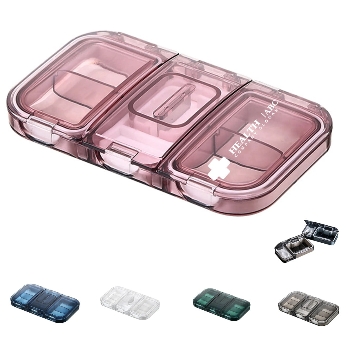 HUPSTL292 Transparent Pill Separator Container