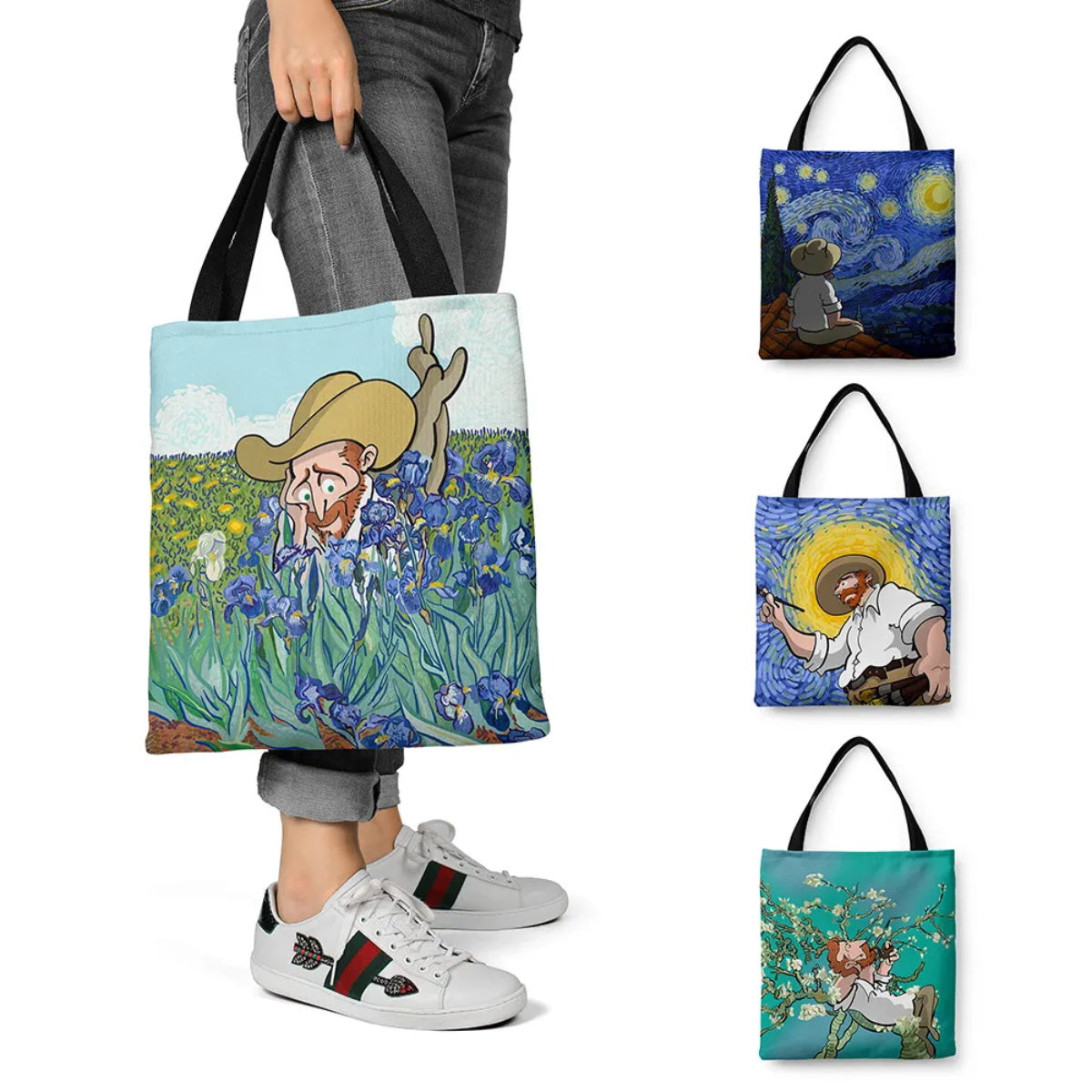 HUPSTL294Grocery Canvas Tote Bag-Full Color Transfer