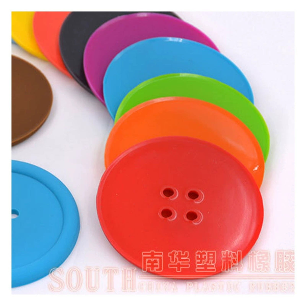 HUPSTL295 Silicone Button Coaster Drink Placemat