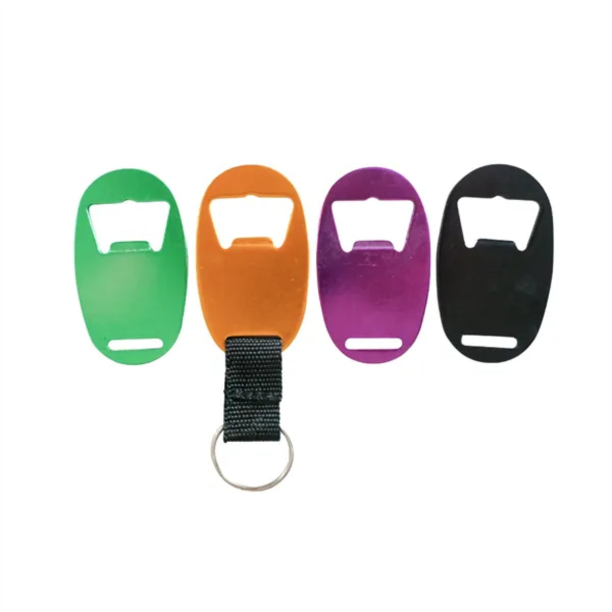 HUPSTL300 Oval-Shaped Bottle Opener W/Keyring