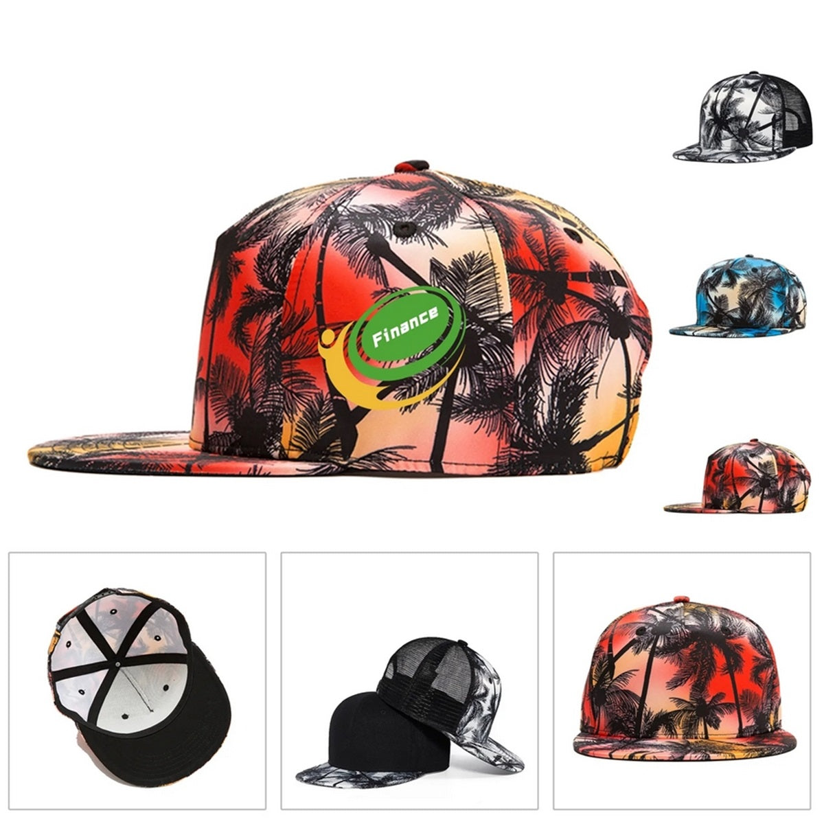 HUPSTL301 Flat Mesh Baseball Cap