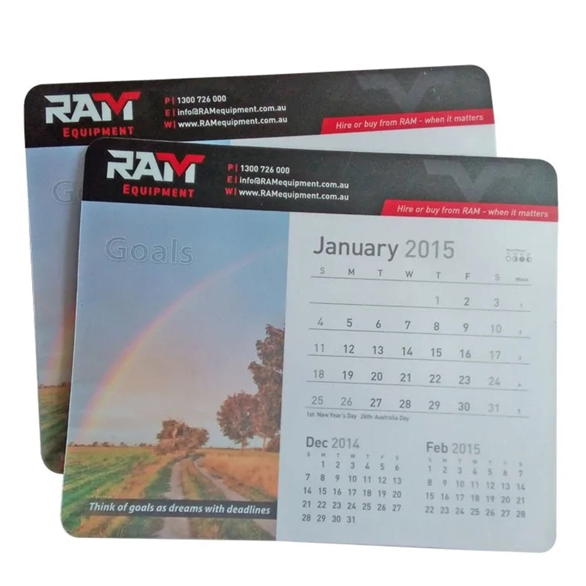 HUPSTL302 Calendar Mouse Pad