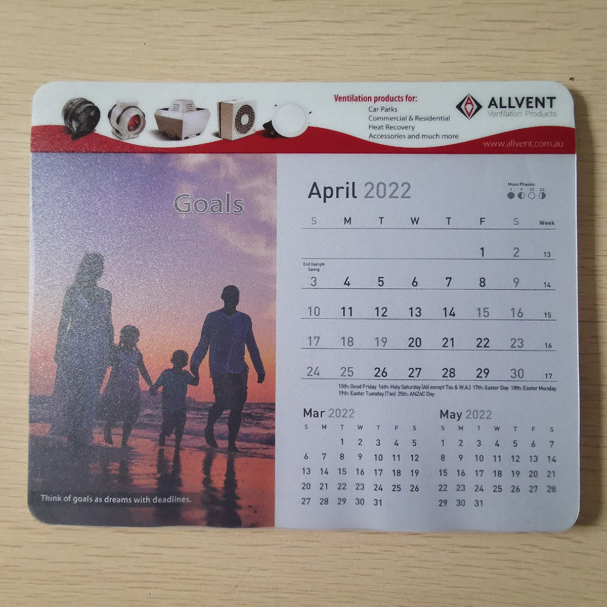 HUPSTL302 Calendar Mouse Pad
