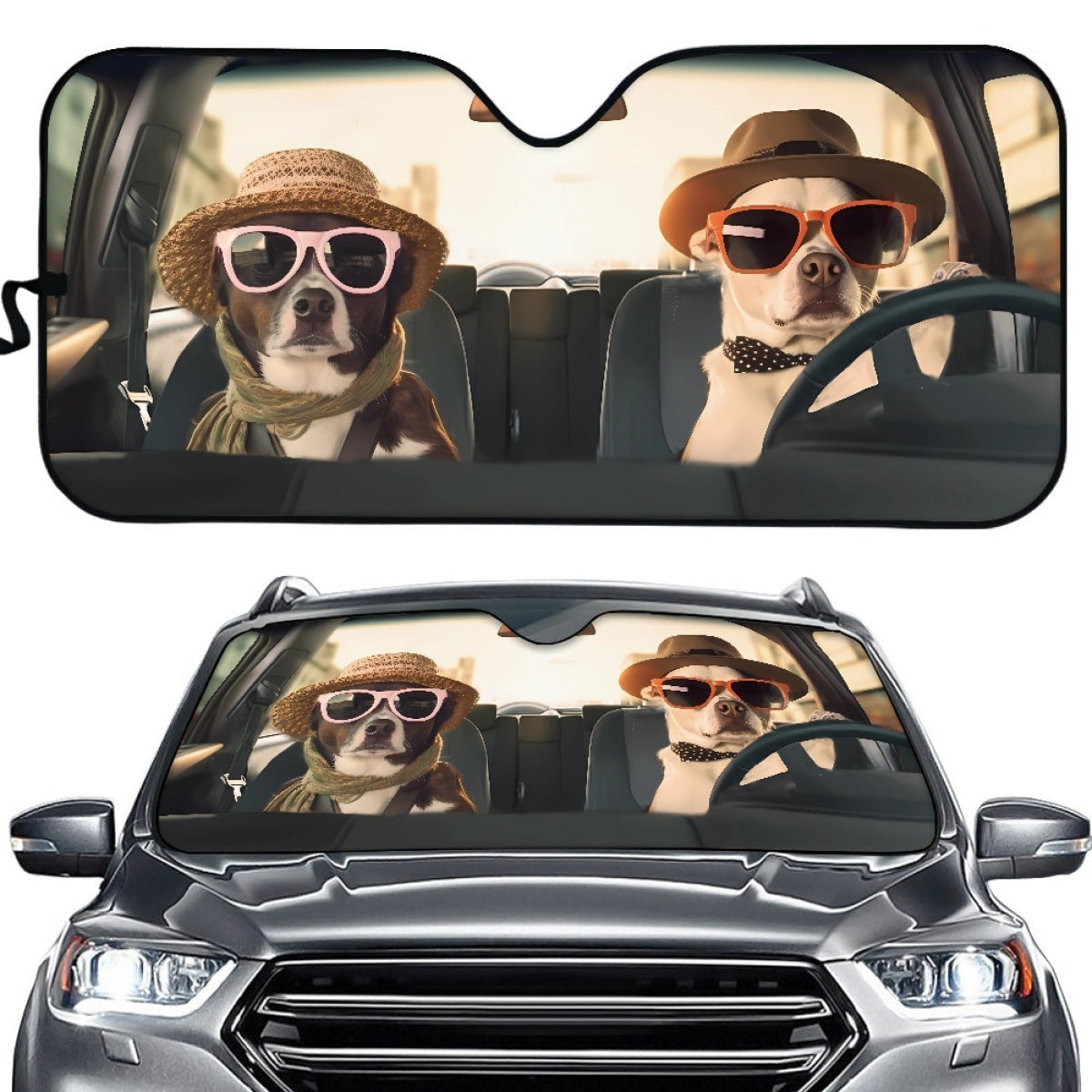 HUPSTL303 Sublimation Full Color Car Sunshade Moq 100Pcs