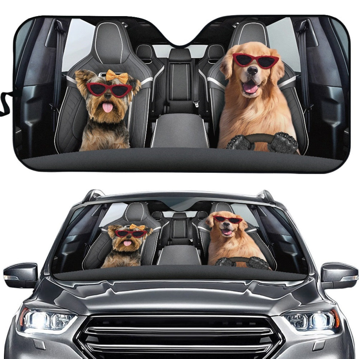 HUPSTL303 Sublimation Full Color Car Sunshade Moq 100Pcs