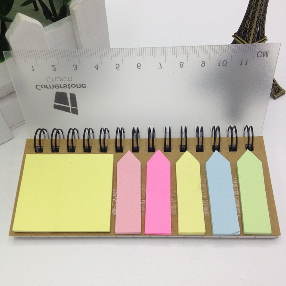 HUPSTL304 Sticky Book With Ruler