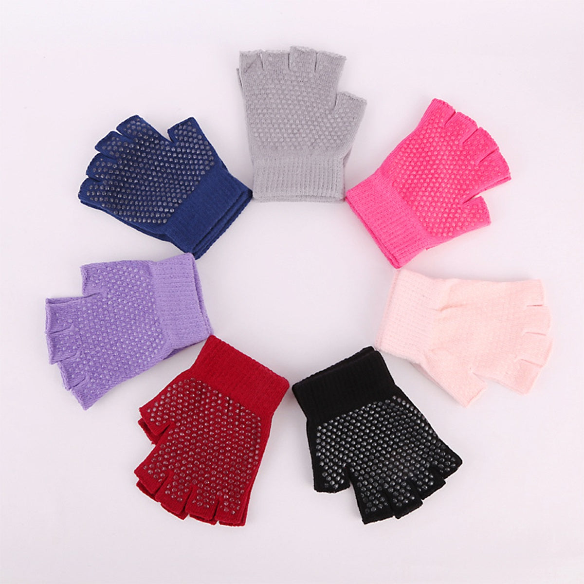 HUPSTL307 Fingerless Knitted Gloves