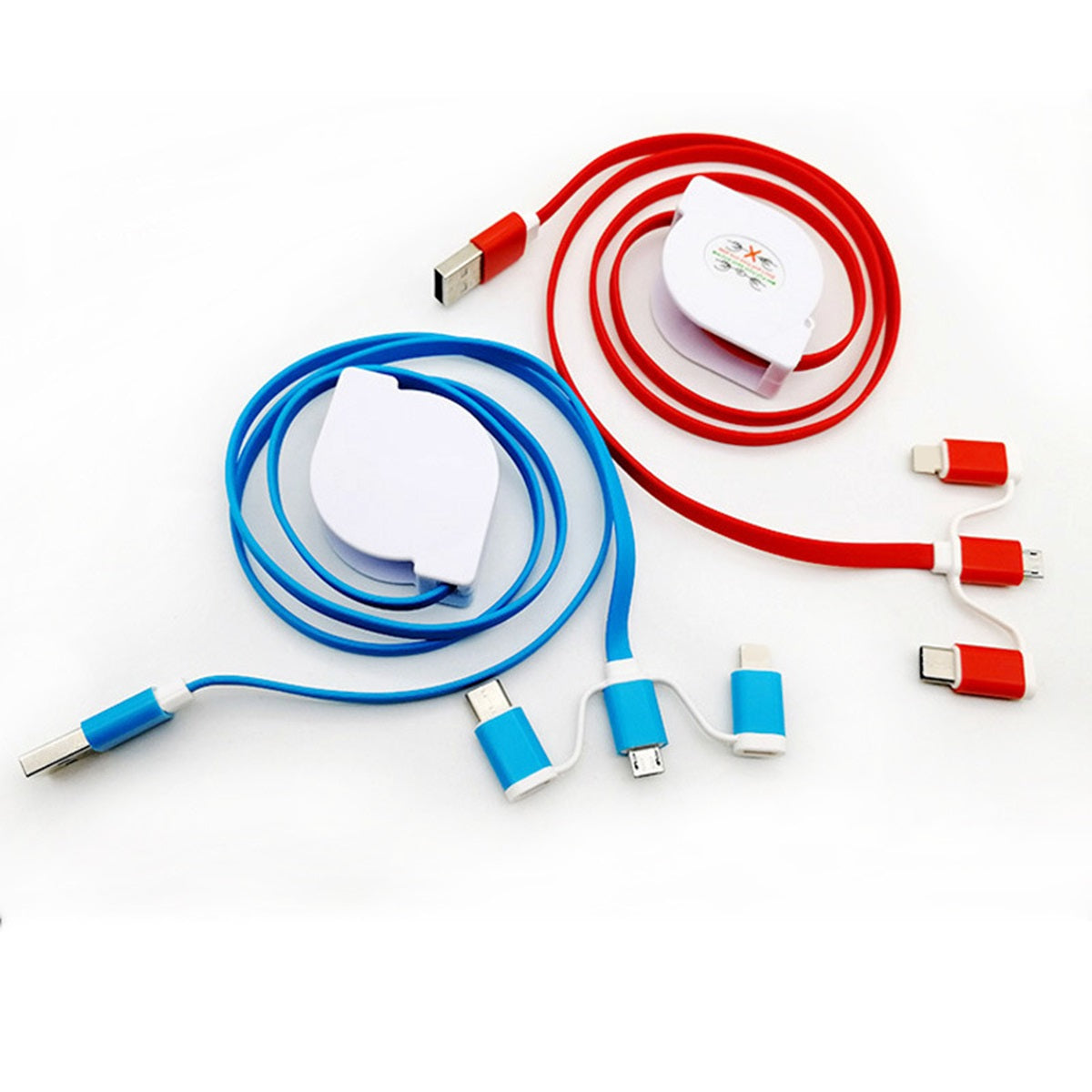 HUPSTL308 Portable 3-In-1 Retractable Charge Cable