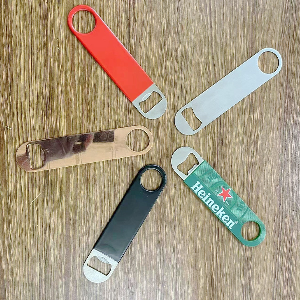 HUPSTL315 Vinyl Coated Stainless Steel Bottle Opener
