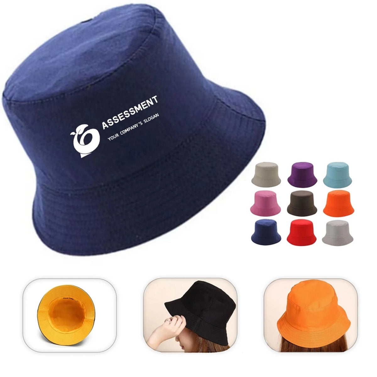 HUPSTL316 Brushed Cotton Twill Bucket Hat
