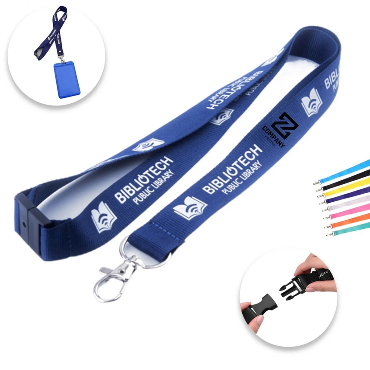 HUPSTL317 Safety Breakaway Buckle Lanyard/ Lobster Claw