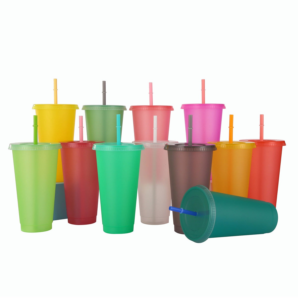 HUPSTL318 24Oz Reusable Cold Color Changing Cups