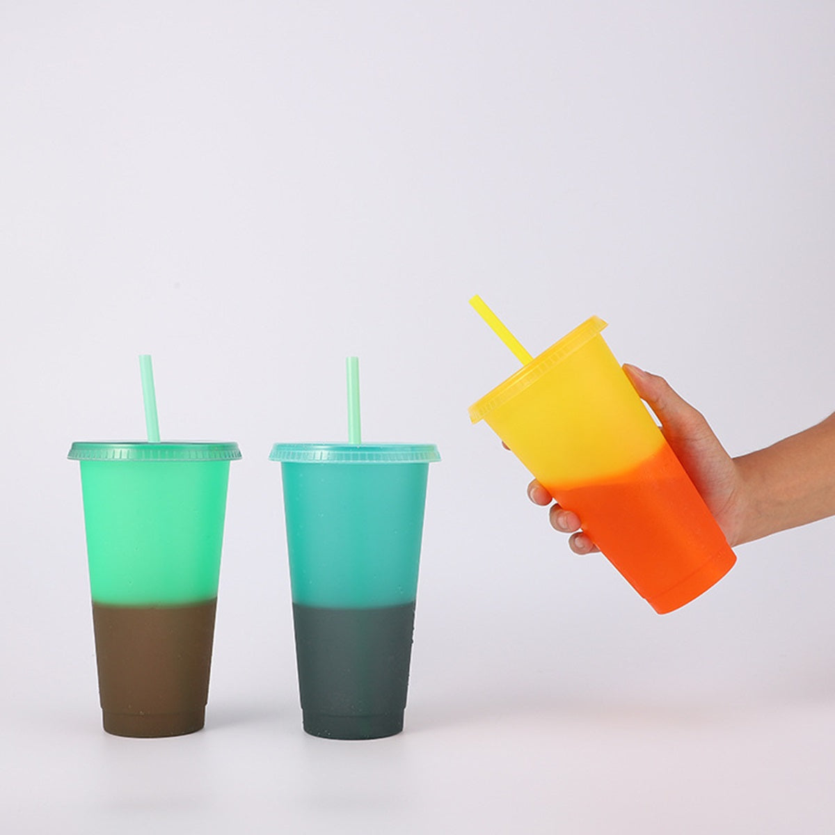 HUPSTL318 24Oz Reusable Cold Color Changing Cups