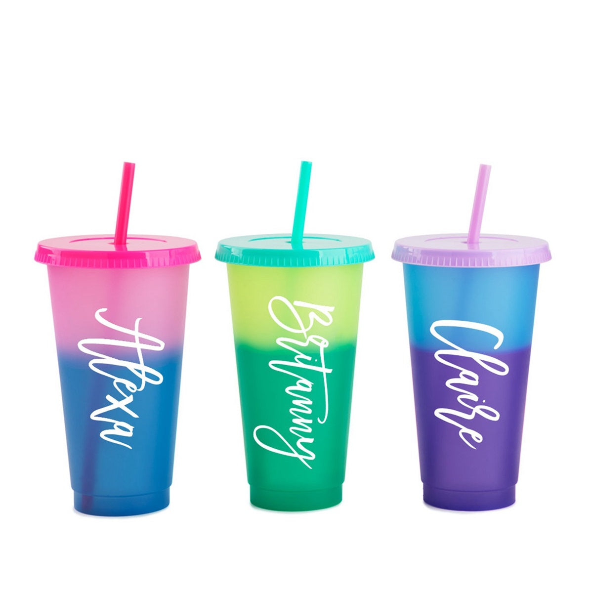 HUPSTL318 24Oz Reusable Cold Color Changing Cups