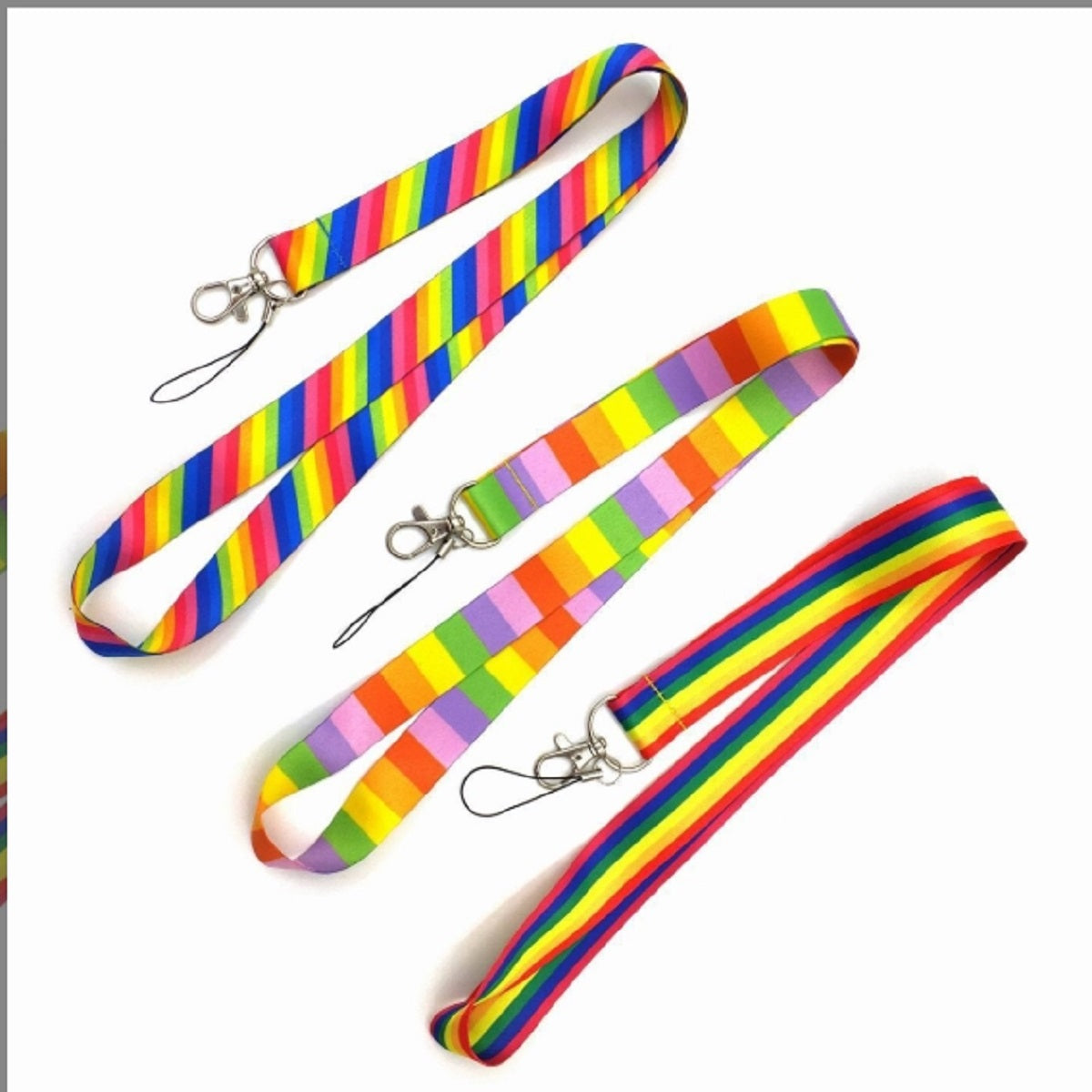 HUPSTL320 3/4" Pride Dye Sublimation Lanyard w/Phone Attachment