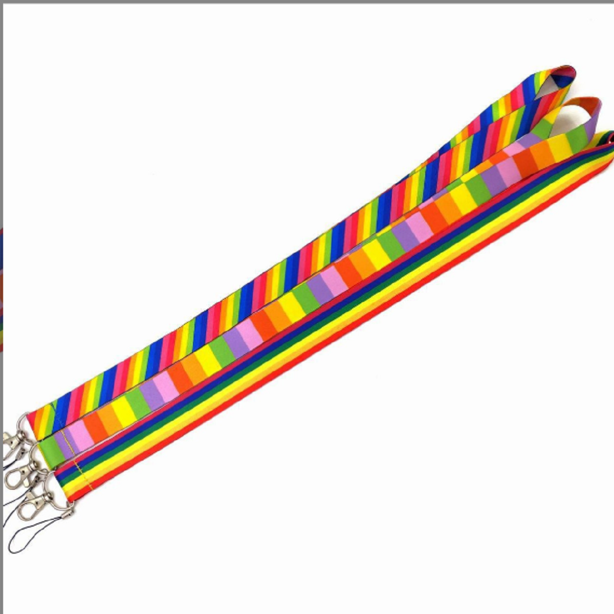 HUPSTL320 3/4" Pride Dye Sublimation Lanyard w/Phone Attachment