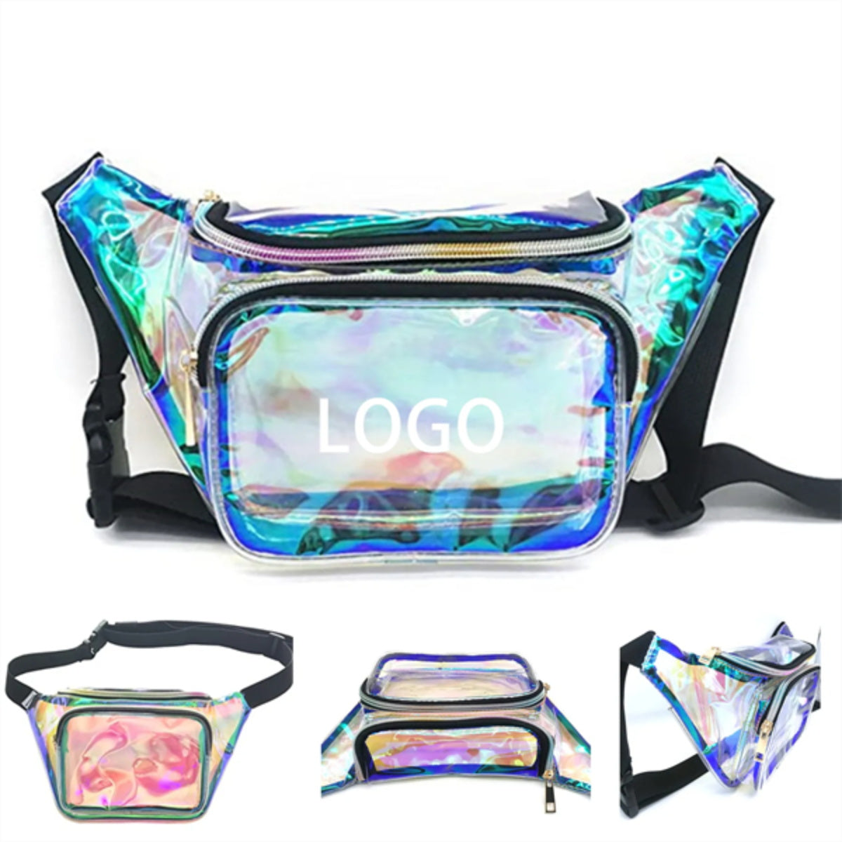 HUPSTL322 Clear Pvc Fanny Pack/Waist Bag