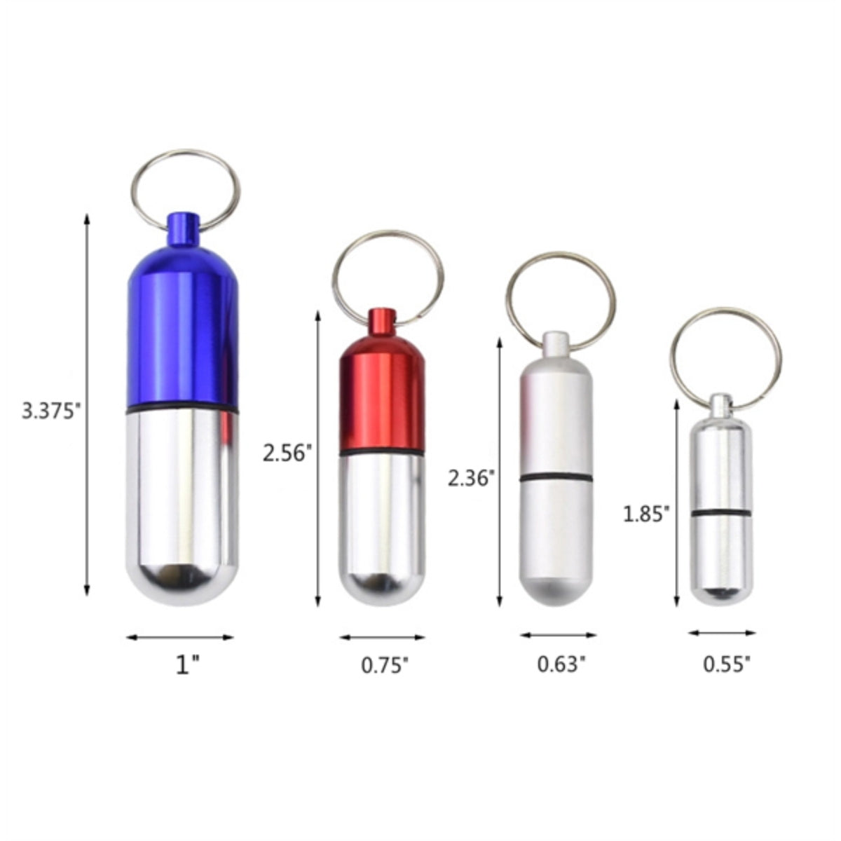 HUPSTL325 TWo-Tune Aluminum Pill Bottle