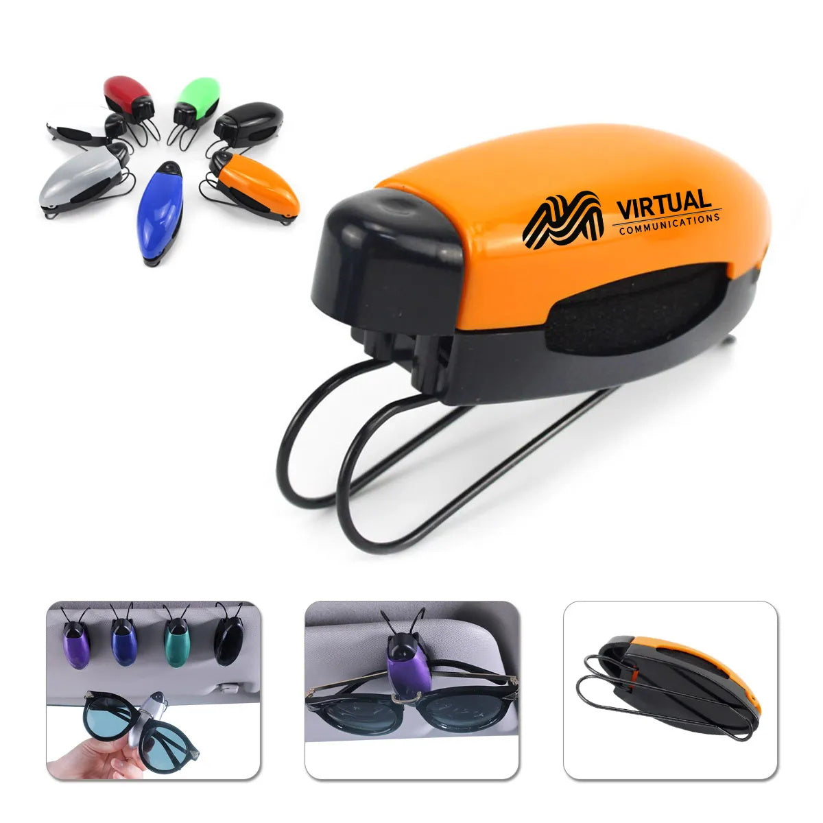 HUPSTL332 Plastic Sunglasses Visor Clip