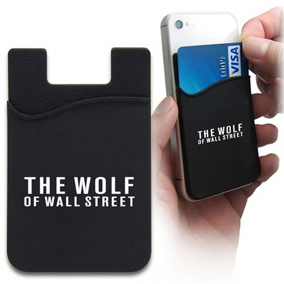 HUPSTL334 Soft Silicone Adhesive Card Holder Sleeve