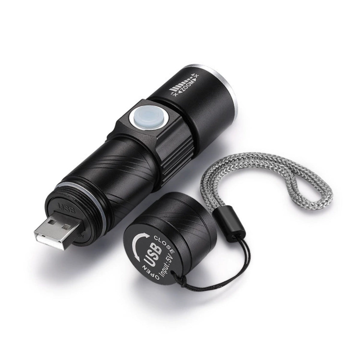 HUPSTL337 USB Rechargeable Flashlight