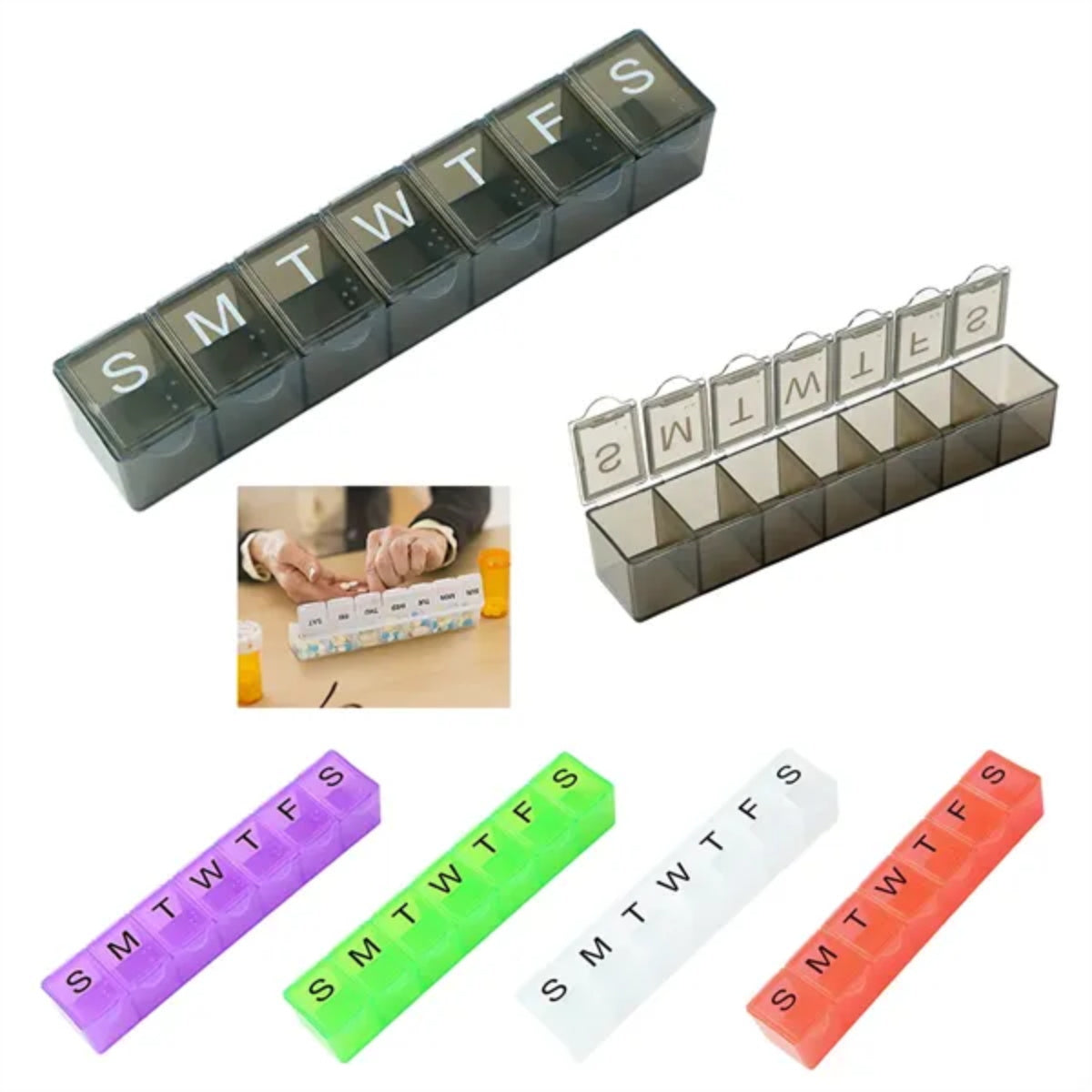 HUPSTL340 Weekly Pill Medicine Box