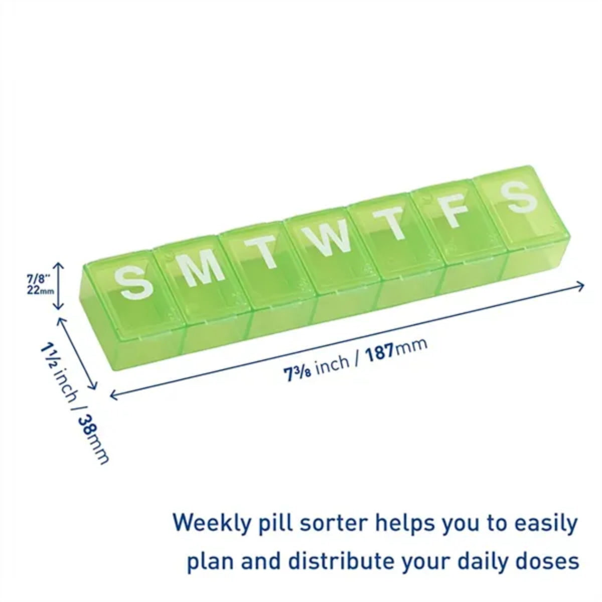 HUPSTL340 Weekly Pill Medicine Box