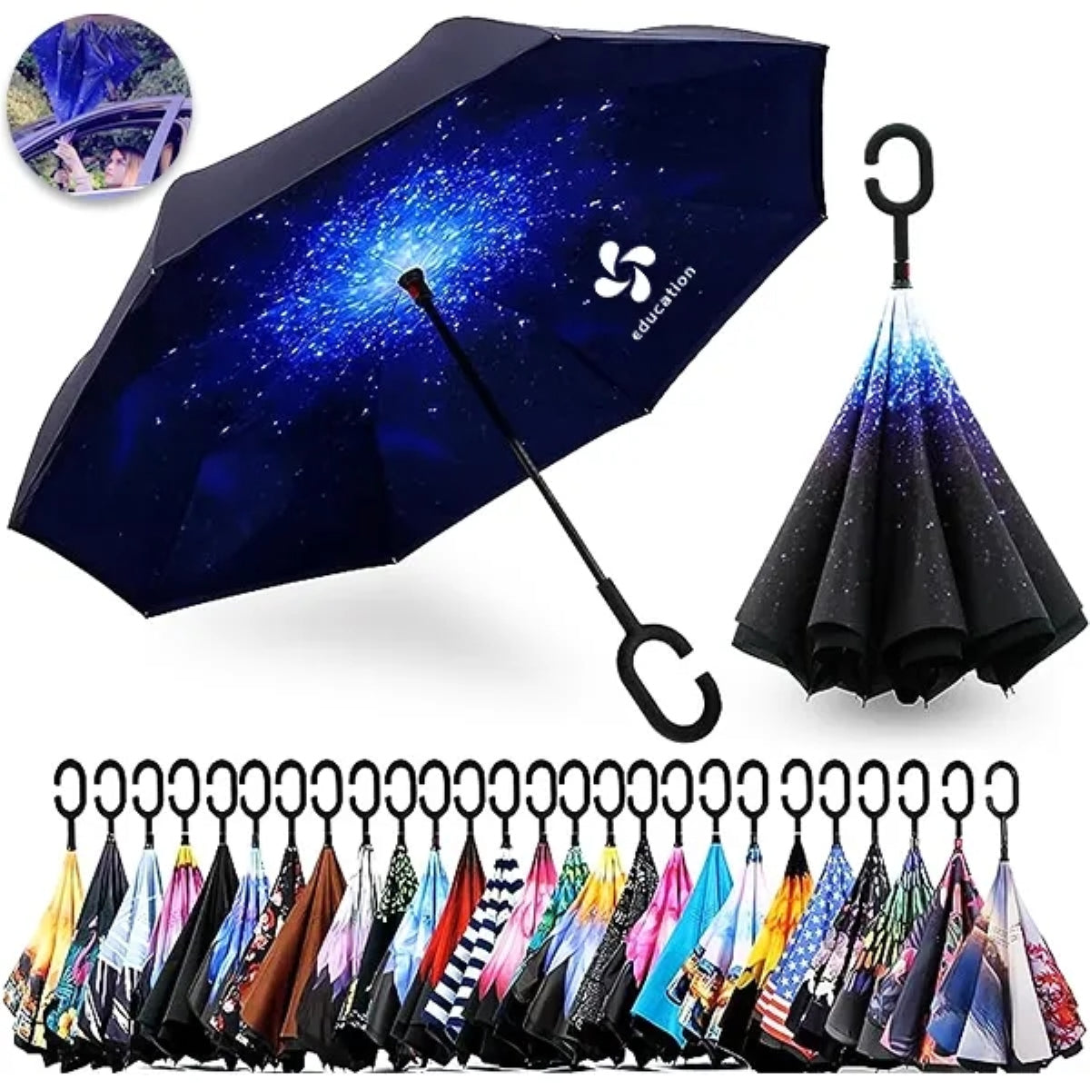 HUPSTL341 Reversible Umbrella