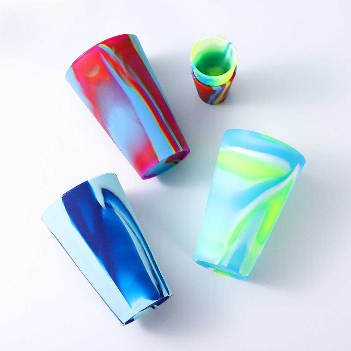 HUPSTL344 16 OZ Silicone Pint Glasses