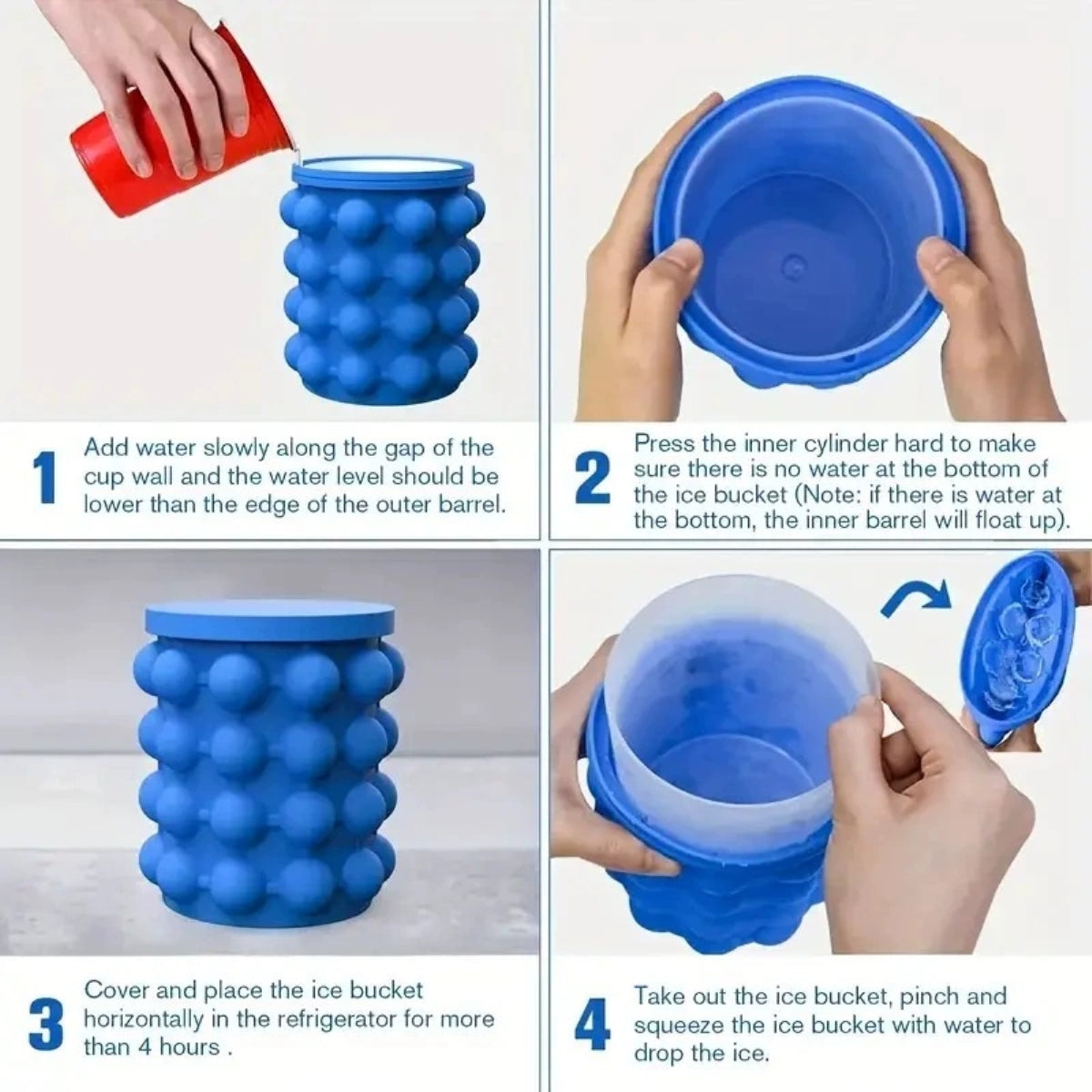 HUPSTL349 Large Silicone Ice Bucket