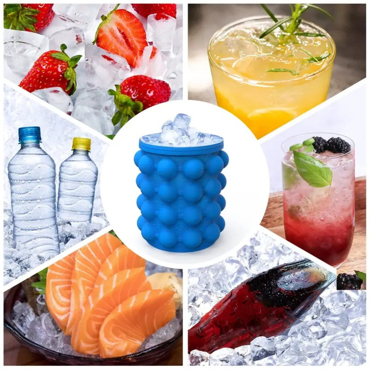 HUPSTL349 Large Silicone Ice Bucket