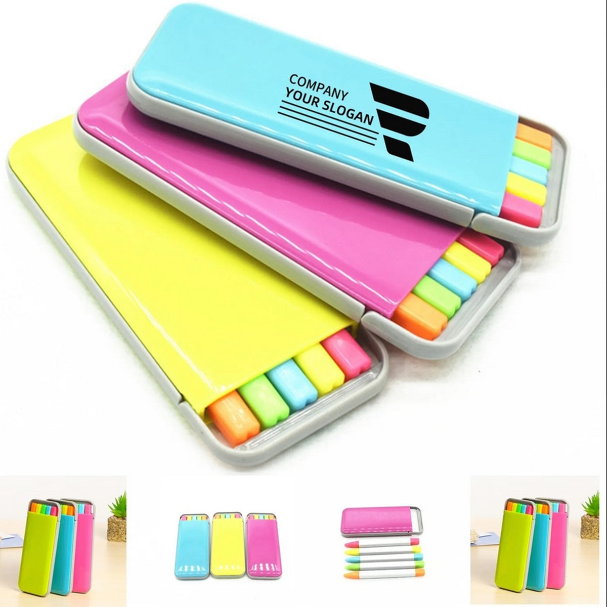 HUPSTL354 5-In-1 Highlighter Set