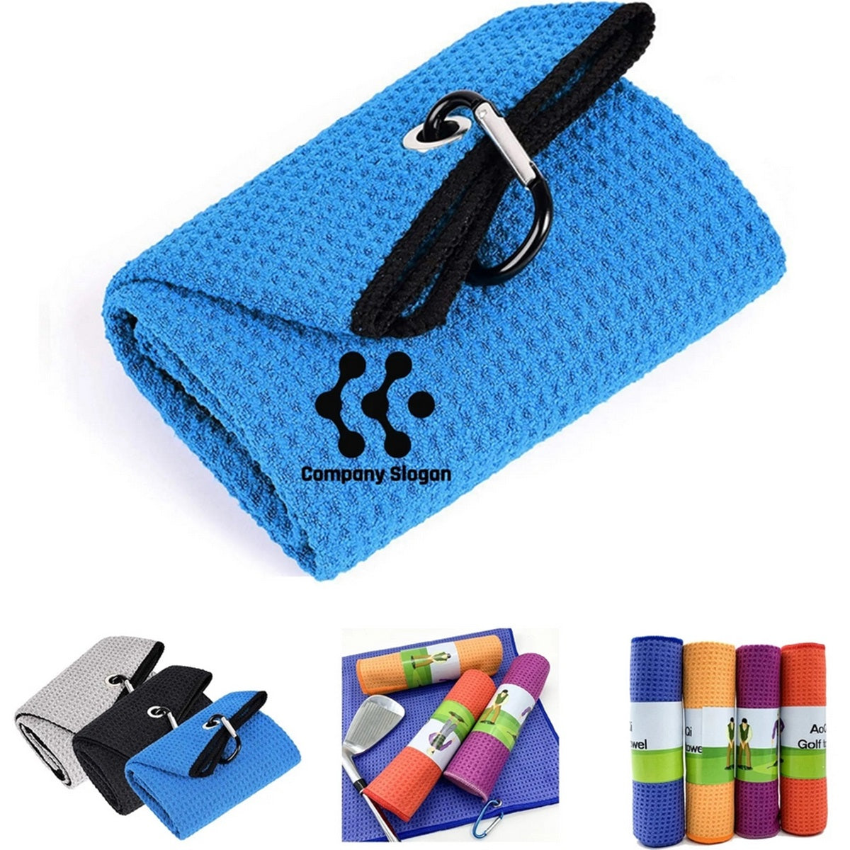 HUPSTL356 Customized Waffle Weave Golf Towel