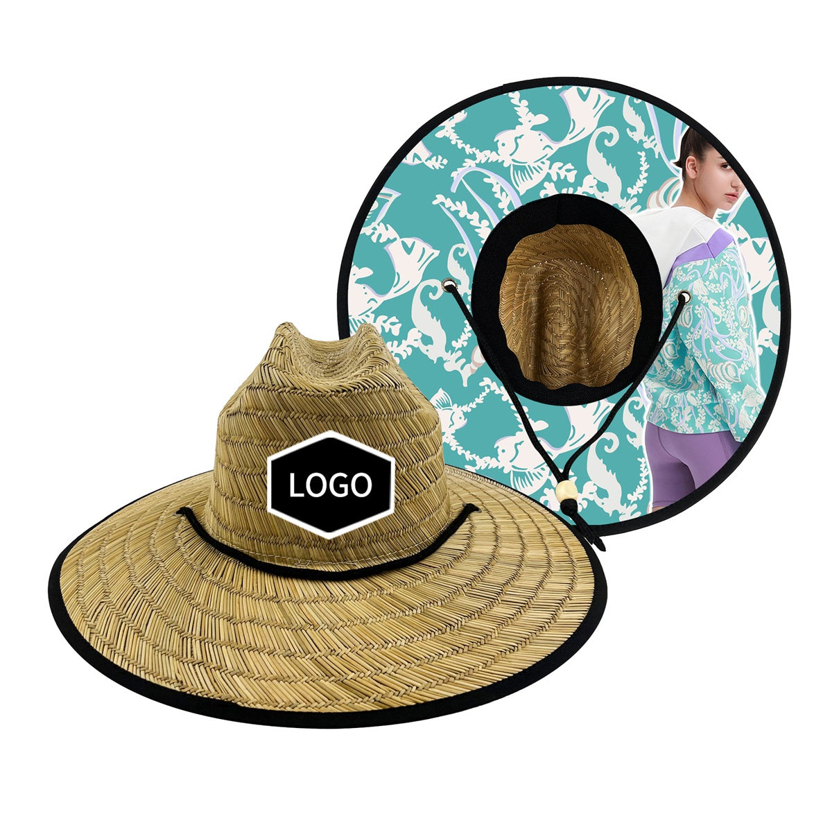 HUPSTL367 Heat-Proof Lifeguard Straw Hat