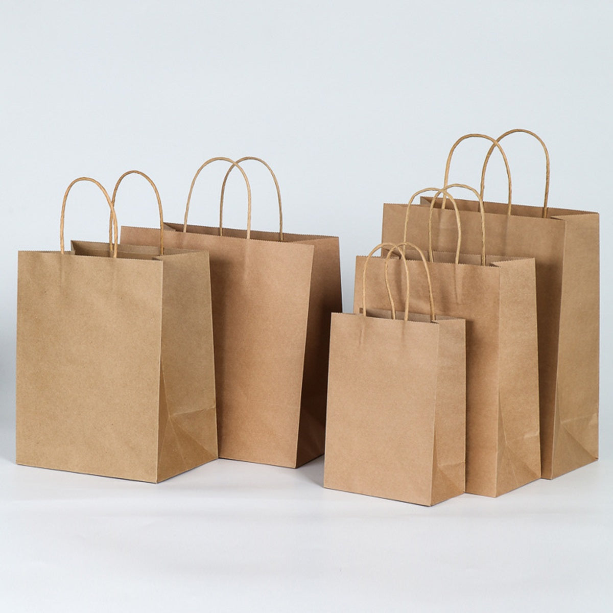 HUPSTL368 Kraft-Brown Shopper Bag