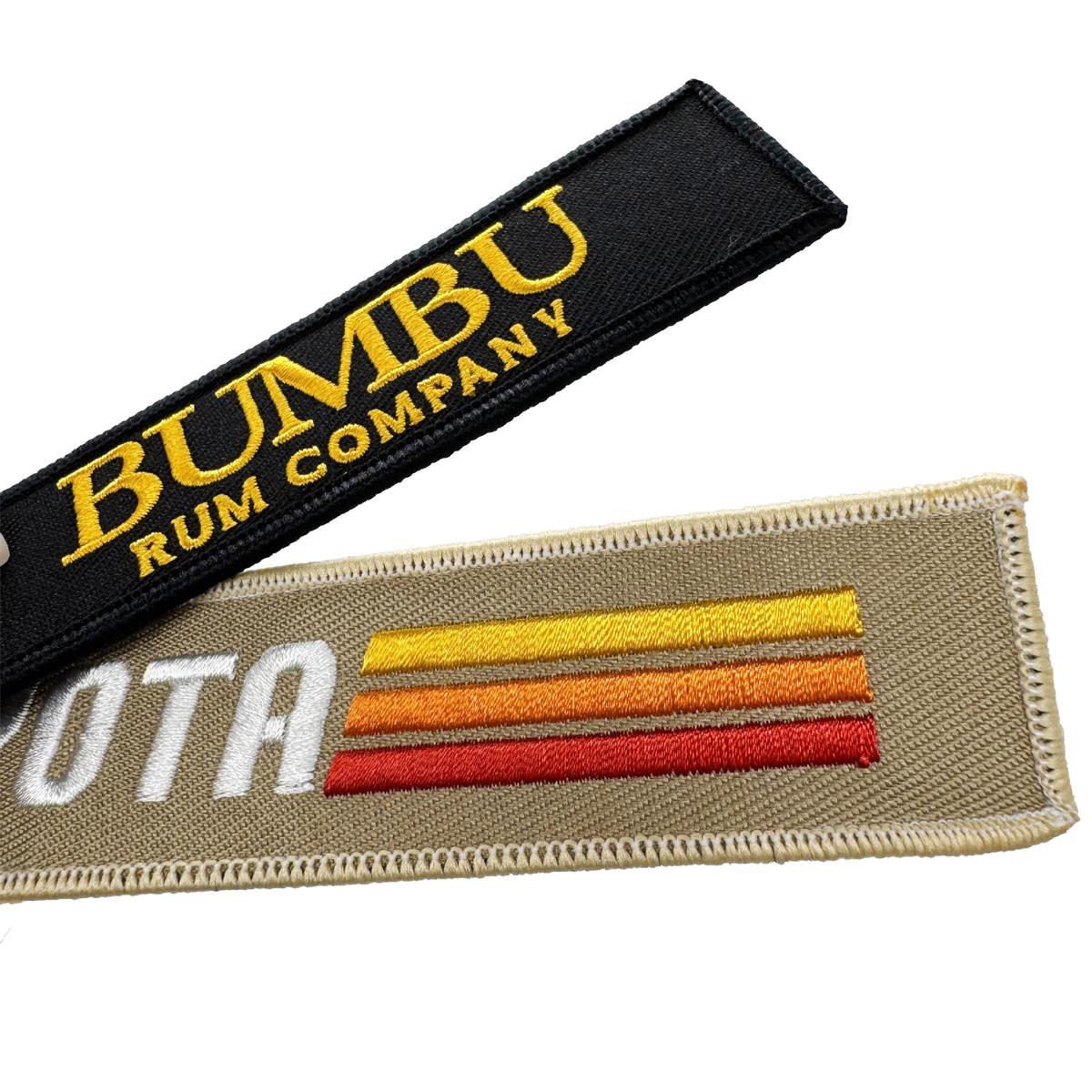 HUPSTL373 Bevel Edge Embroider Keychain