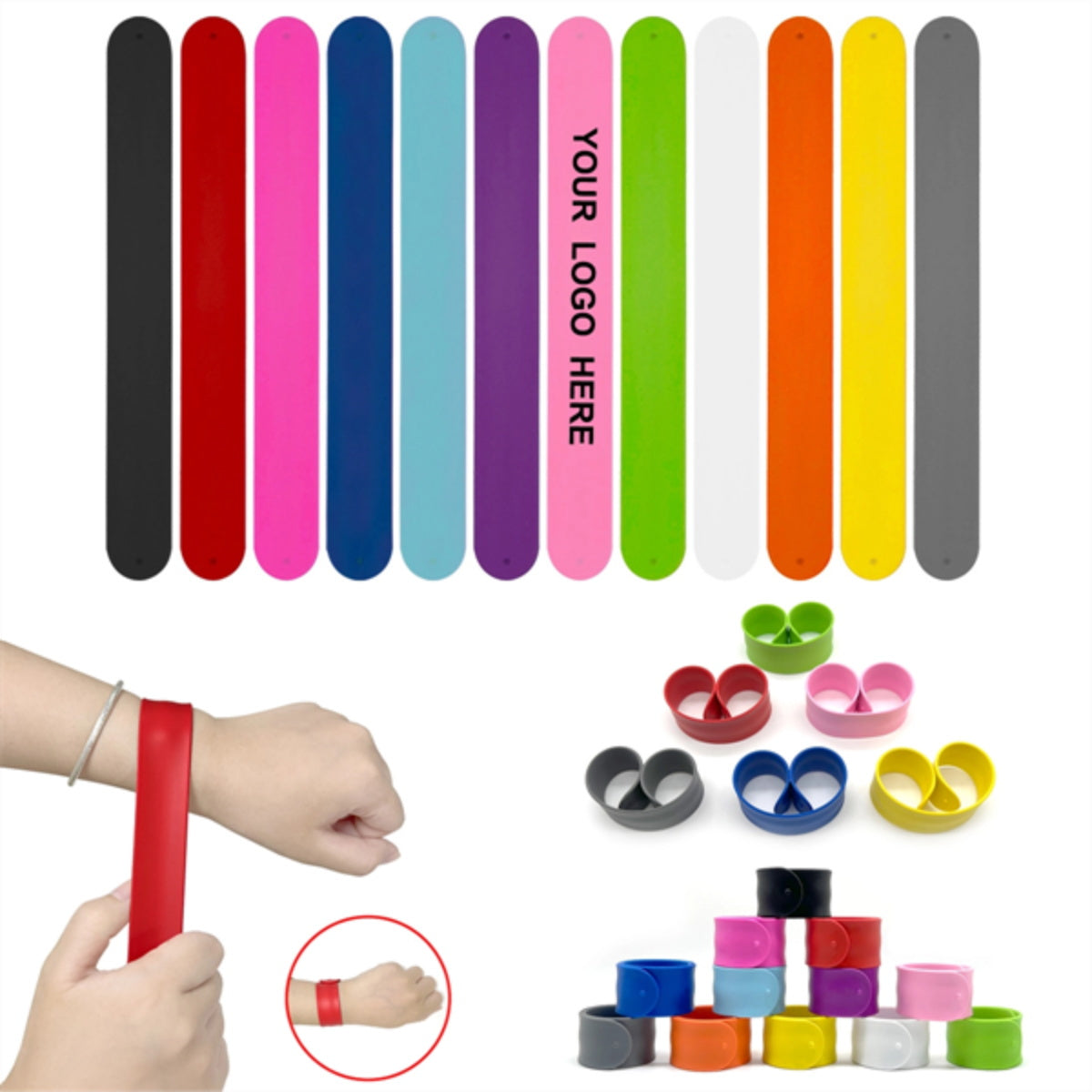 HUPSTL376 Silicone Slap Bracelet