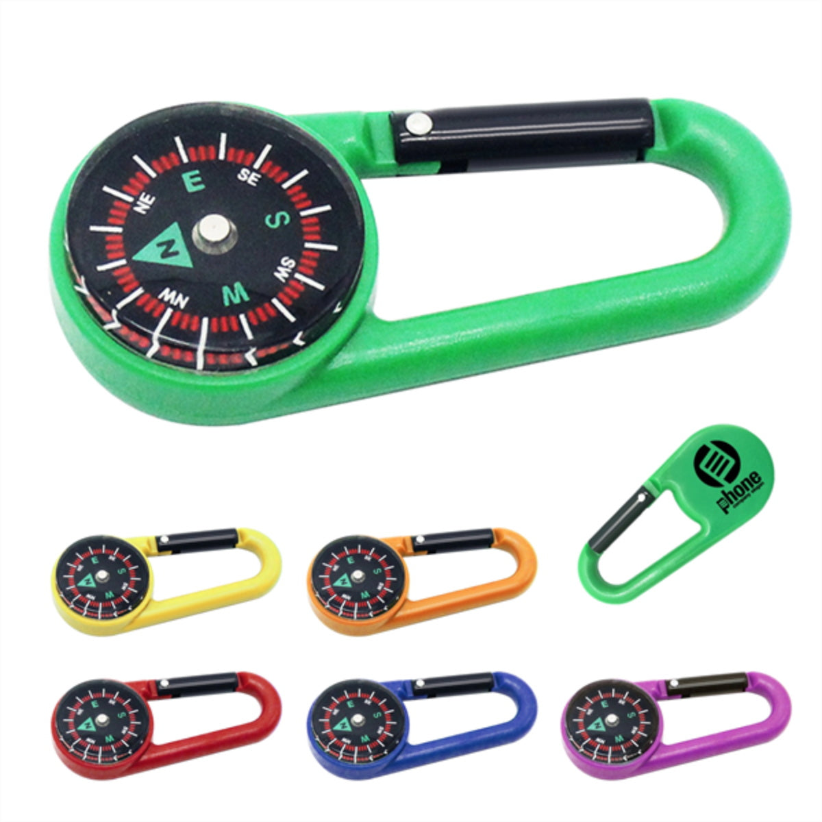 HUPSTL381 Compass With Carabiner