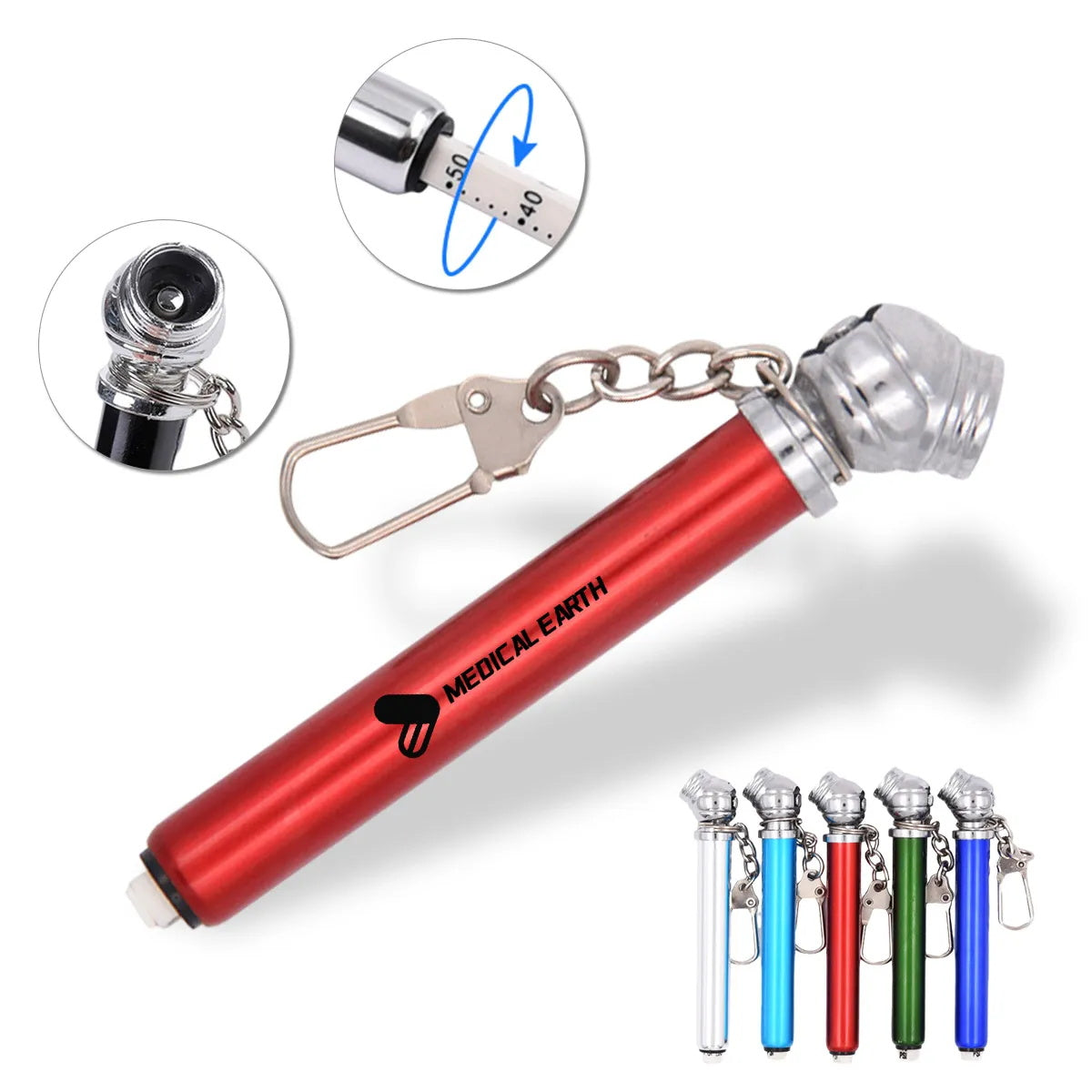 HUPSTL390 Mini Tire Gauge With Key Chain